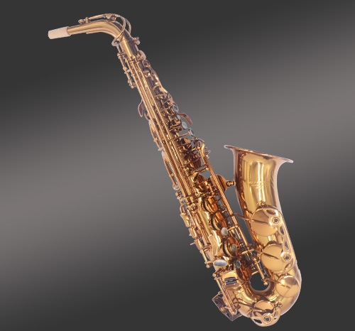 咖啡色中音萨克斯