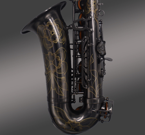 黑镍中音萨克斯