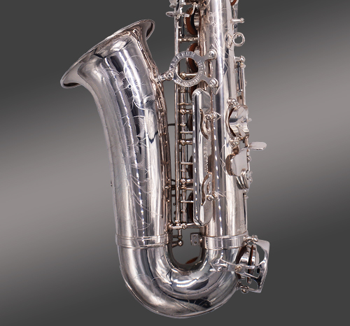 镀银中音萨克斯